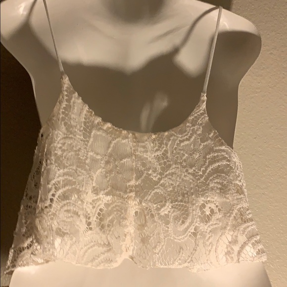 Cream “Vintage Havana” Crocheted half top - Picture 4 of 4